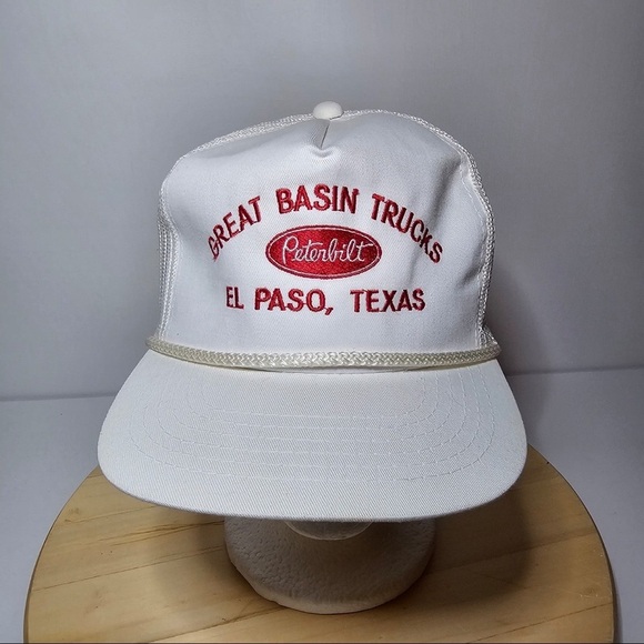 Vintage Peterbilt Great Basin Trucks El Paso Tx Trucker Snap Back Hat N.O.S - Picture 1 of 6